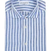 CAMICIA A RIGHE IN LINO | Eddy Monetti Discount