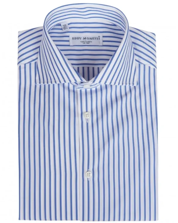 CAMICIA BASTONCINO CON COLLO FRANCESE | Eddy Monetti Best