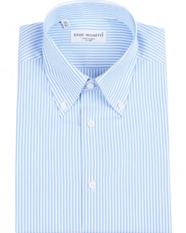 CAMICIA BUTTON DOWN BASTONCINO | Eddy Monetti Sale