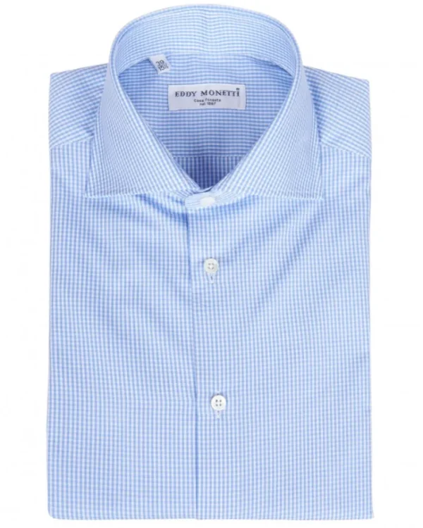 CAMICIA CHECK CON COLLO FRANCESE | Eddy Monetti Hot