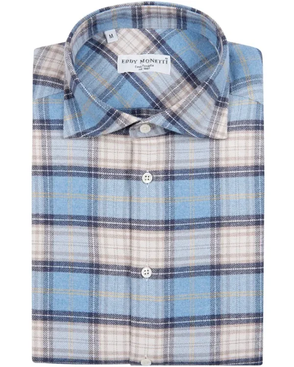 CAMICIA CHECK IN FLANELLA | Eddy Monetti New