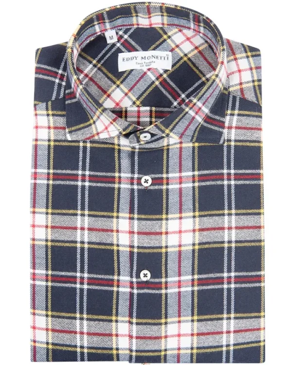 CAMICIA CHECK IN FLANELLA | Eddy Monetti Sale