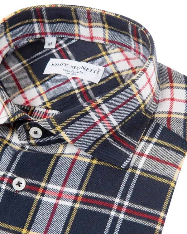 CAMICIA CHECK IN FLANELLA | Eddy Monetti Sale