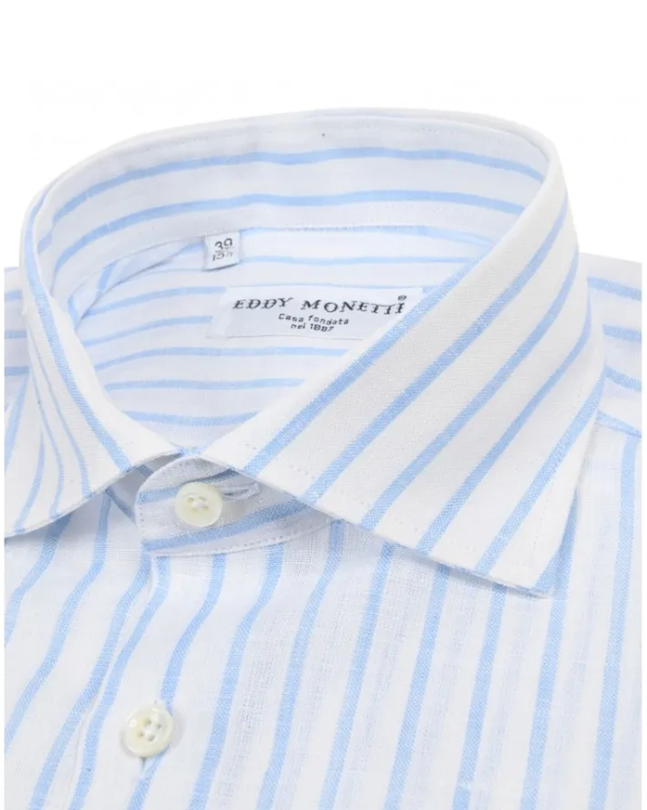 camicia_rigata_in_lino_1.webp CAMICIA RIGATA IN LINO | Eddy Monetti Discount