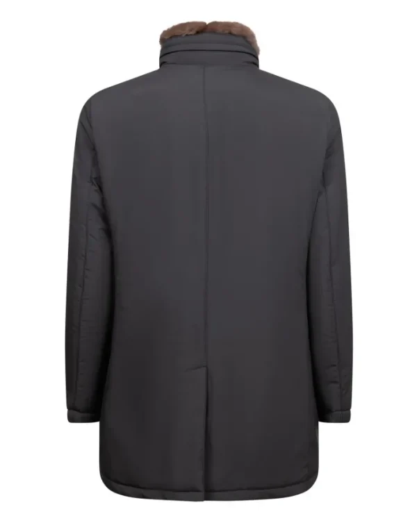 CAPPOTTO CON COLLO IN PELLICCIA | Eddy Monetti Fashion