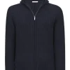 FULL ZIP CON CAPPUCCIO IN CASHMERE | Eddy Monetti Sale