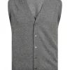 GILET IN CACHEMIRE - GRIGIO | Eddy Monetti New