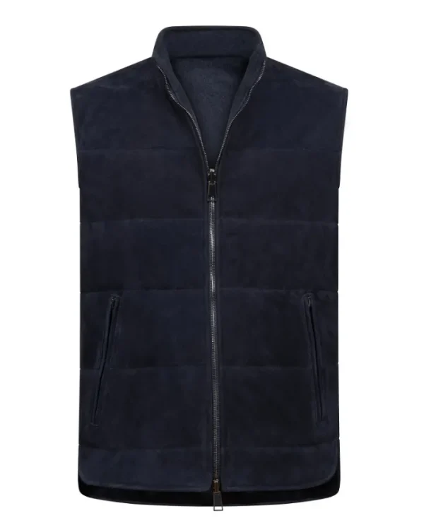 GILET REVERSIBILE IN SUEDE & CASHMERE | Eddy Monetti Discount