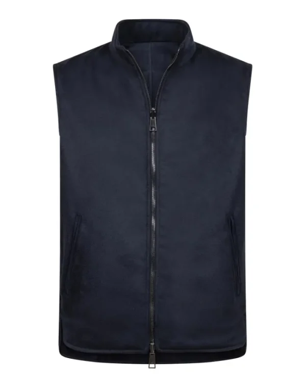 GILET REVERSIBILE IN SUEDE & CASHMERE | Eddy Monetti Discount