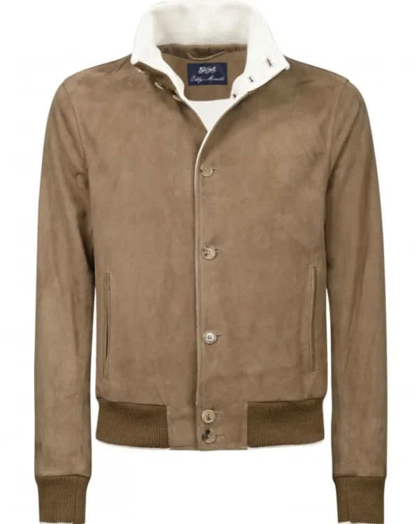 GIUBBOTTO IN SUEDE & CASHMERE | Eddy Monetti Online