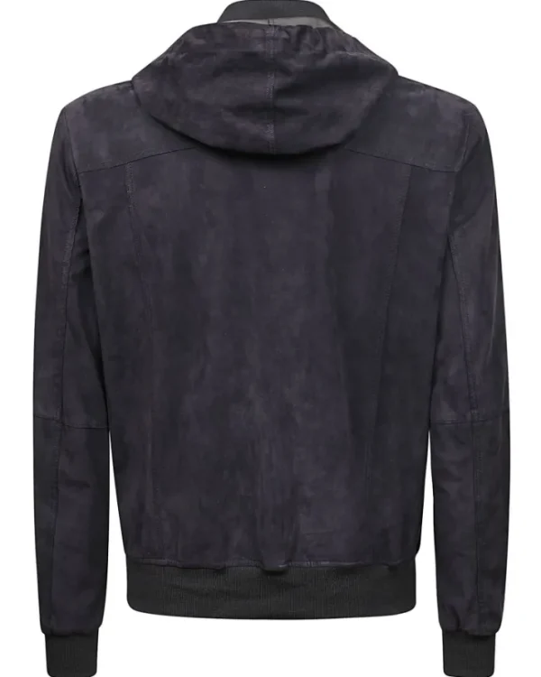 GIUBBOTTO IN SUEDE CON CAPPUCCIO | Eddy Monetti Discount