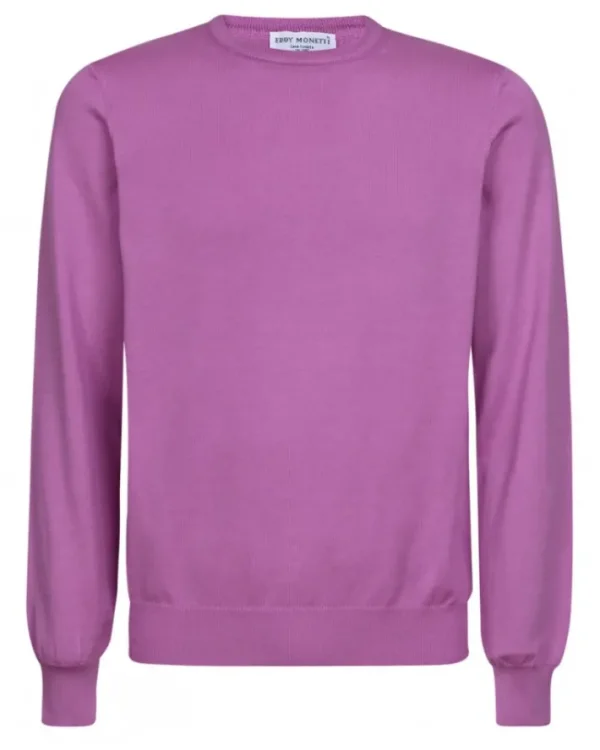 PULLOVER GIROCOLLO IN COTONE | Eddy Monetti Sale
