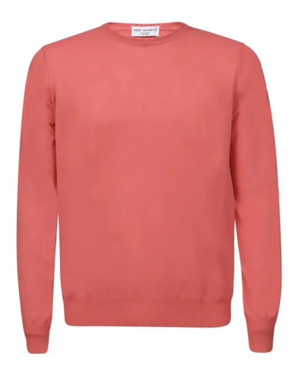 PULLOVER GIROCOLLO IN COTONE | Eddy Monetti Discount