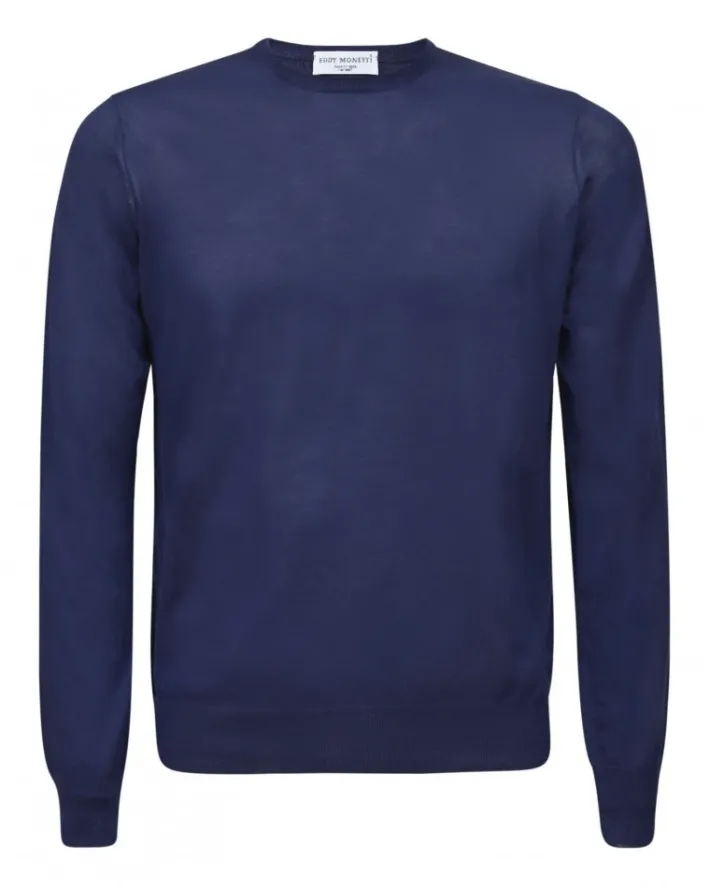 pullover_girocollo_in_cot_0-6.webp PULLOVER GIROCOLLO IN COTONE | Eddy Monetti Clearance